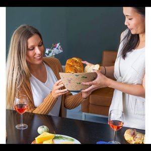 Jute & Recycled Sari Bread Basket